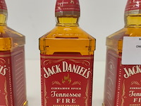 4 flessen jack daniels tennessee fire likeur - afbeelding 2 van  4