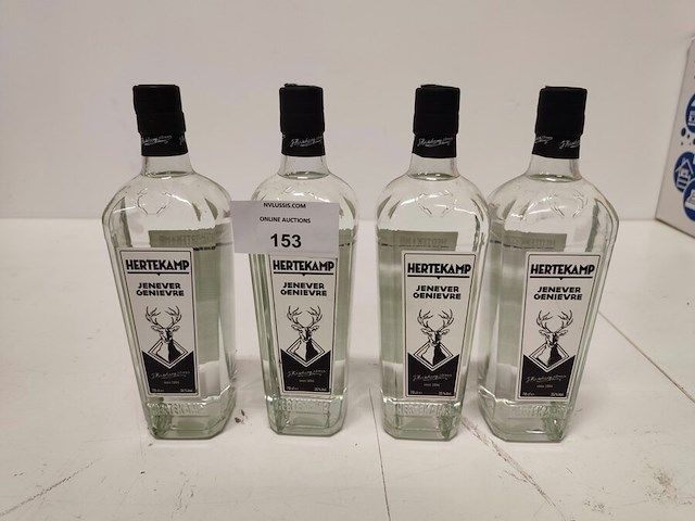 4 flessen jenever hertekamp 70cl - afbeelding 1 van  5