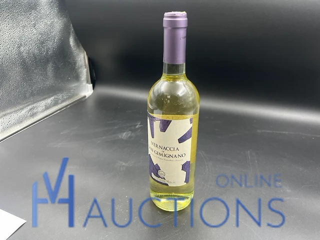 4 flessen witte wijn vernaccia di san gimignano - afbeelding 1 van  4