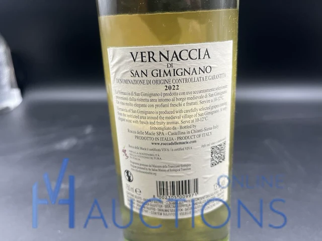 4 flessen witte wijn vernaccia di san gimignano - afbeelding 3 van  4