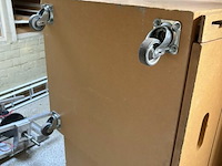 4 gereedschapskar / ladekasten op wielen met 4 schuiven mdf - afbeelding 2 van  4
