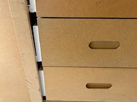 4 gereedschapskar / ladekasten op wielen met 4 schuiven mdf - afbeelding 4 van  4
