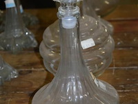 4 glazen karaffen - afbeelding 2 van  4