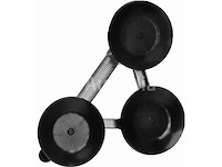 4 glazen zuignapjes, 150 kg panelen kraft&dele - afbeelding 4 van  4