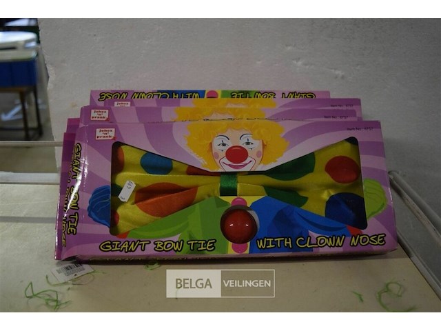 4 grote clown strikken - afbeelding 1 van  2