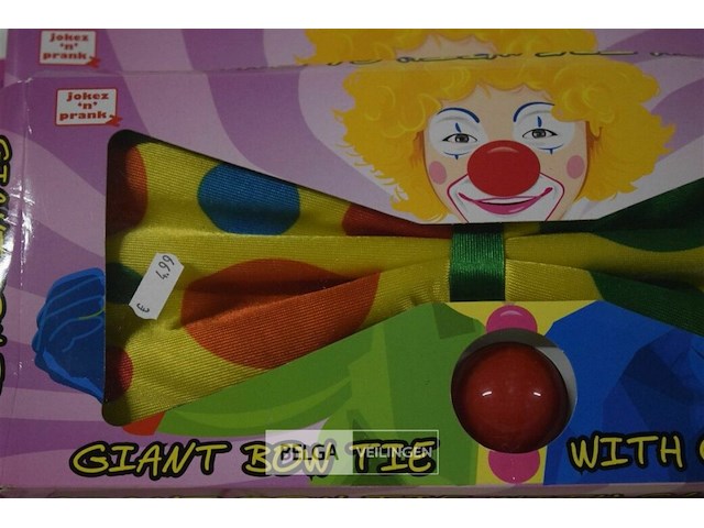 4 grote clown strikken - afbeelding 2 van  2