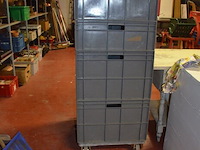 4 grote en 4 kleine lege pvc bakken - afbeelding 4 van  4