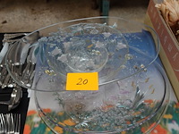 4 handgemaakte glazen schalen - afbeelding 2 van  3
