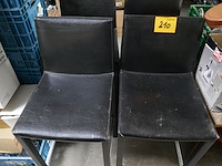 4 hoge barstoelen - afbeelding 2 van  3