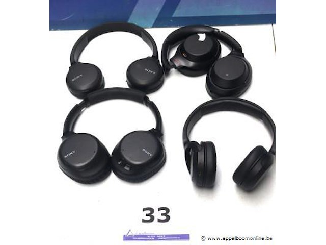 4 hoofdetelefoons sony, werking niet gekend - afbeelding 1 van  3