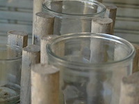 4 houten kandelaars div maten - afbeelding 4 van  4