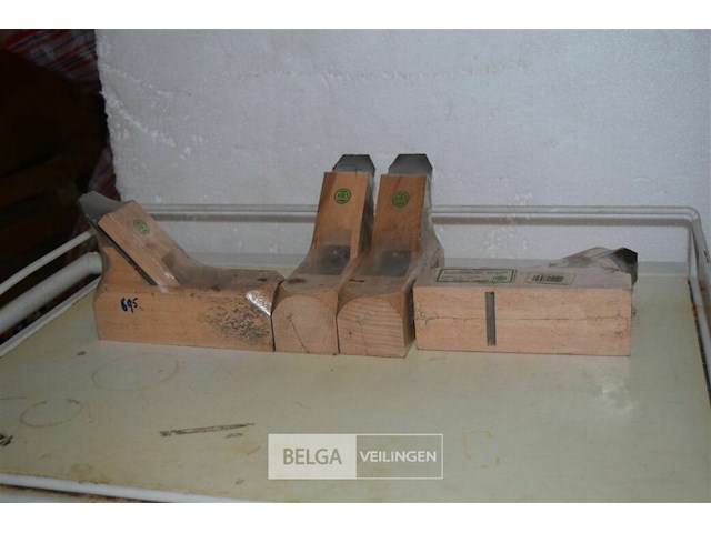 4 houtschaven blokschaaf dubbel beitel 45mm - afbeelding 1 van  4