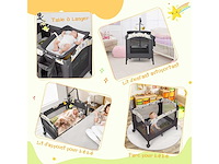 4-in-1 babybed met matras en verstelbare hoogte - afbeelding 3 van  6