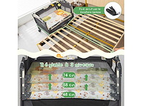 4-in-1 babybed met matras en verstelbare hoogte - afbeelding 4 van  6