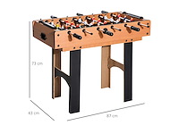 4-in-1 meervoudige tafelvoetbal biljart airhockey tafeltennis met accessoires - afbeelding 4 van  7