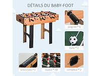4-in-1 meervoudige tafelvoetbal biljart airhockey tafeltennis met accessoires - afbeelding 6 van  7