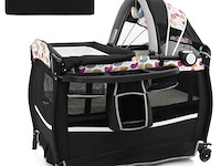 4-in-1 met veldikant, ledikant, verschoontafel en speeltuin