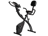 4-in-1 opvouwbare hometrainer - stille magnetische ergometer met weerstandssnoeren - afbeelding 3 van  8