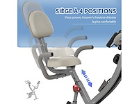 4-in-1 opvouwbare hometrainer - stille magnetische ergometer - afbeelding 7 van  10