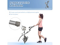 4-in-1 opvouwbare hometrainer - stille magnetische ergometer - afbeelding 9 van  10