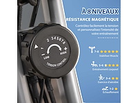 4-in-1 opvouwbare hometrainer - stille magnetische ergometer - afbeelding 10 van  10