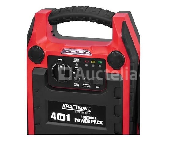 4-in-1 starter 1200/600a 22ah 12v + verlichting + kraft&dele compressor - afbeelding 3 van  5