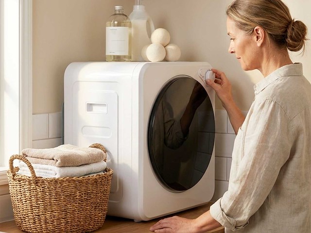 4 kg draagbare afzuigdroger, 400/800 w elektrische droger, 5 droogmodi - afbeelding 1 van  9