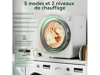 4 kg draagbare afzuigdroger, 400/800 w elektrische droger, 5 droogmodi - afbeelding 5 van  9