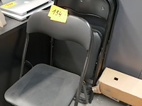 4 klapstoelen zwarte kleur - afbeelding 1 van  3
