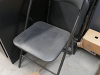 4 klapstoelen zwarte kleur - afbeelding 2 van  3