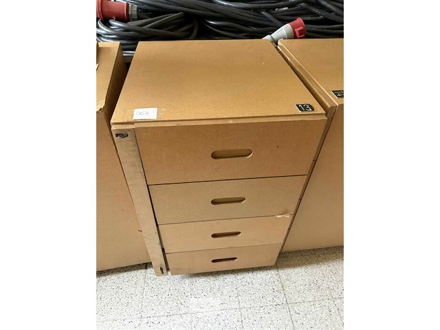4 ladenkasten met 4 schuiven mdf - afbeelding 1 van  4