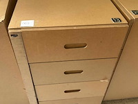 4 ladenkasten met 4 schuiven mdf - afbeelding 1 van  4