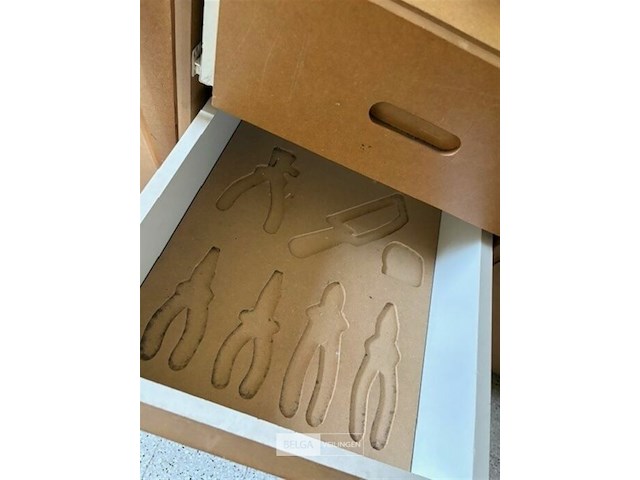 4 ladenkasten met 4 schuiven mdf - afbeelding 3 van  4