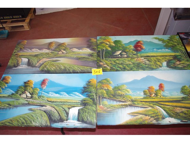 4 landschapskaders - afbeelding 1 van  1