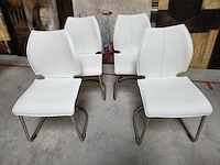 4 lederen eetkamerstoelen bali - afbeelding 1 van  6