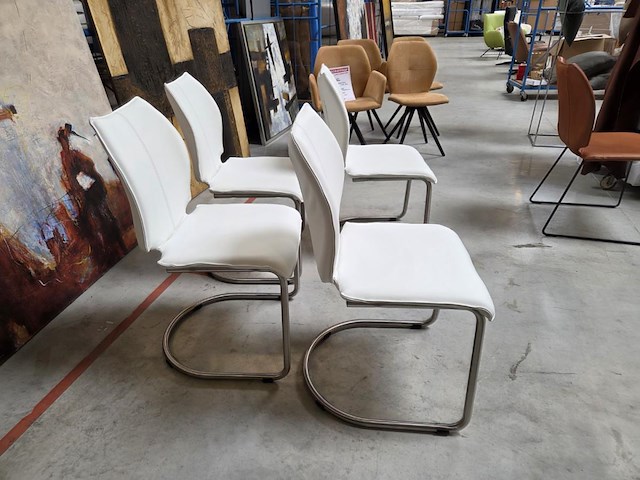 4 lederen eetkamerstoelen bali - afbeelding 2 van  6