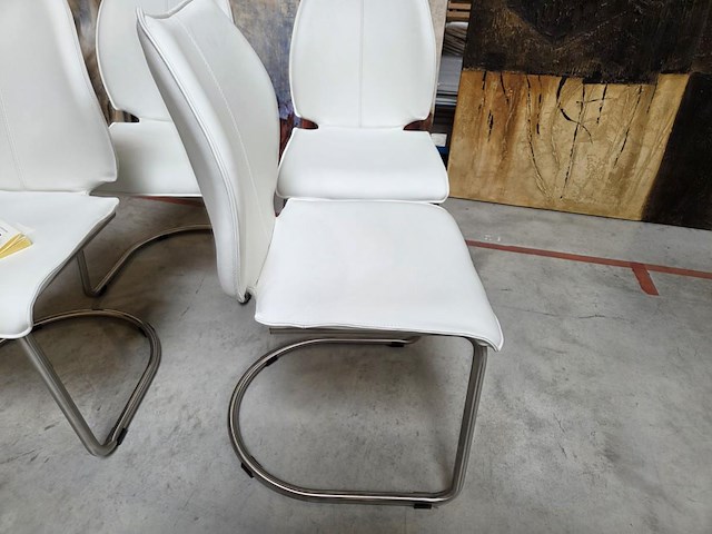4 lederen eetkamerstoelen bali - afbeelding 4 van  6