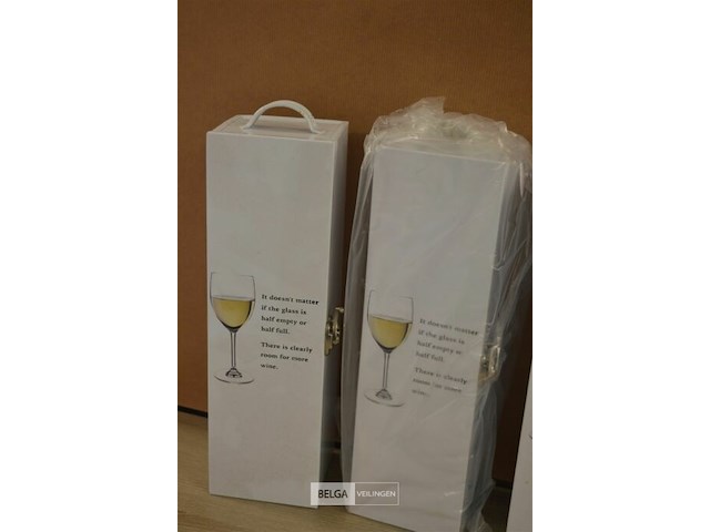 4 lege wijnboxen - afbeelding 2 van  5