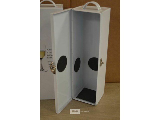 4 lege wijnboxen - afbeelding 4 van  5