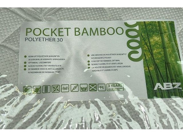 4 matrassen bamboo - afbeelding 2 van  4