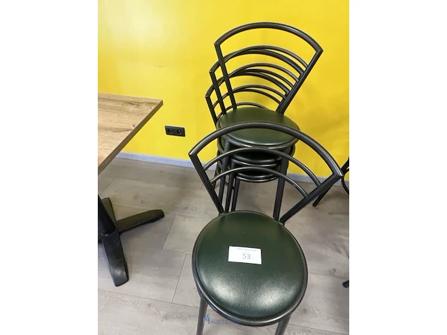 4 metalen horecastoelen - afbeelding 2 van  4