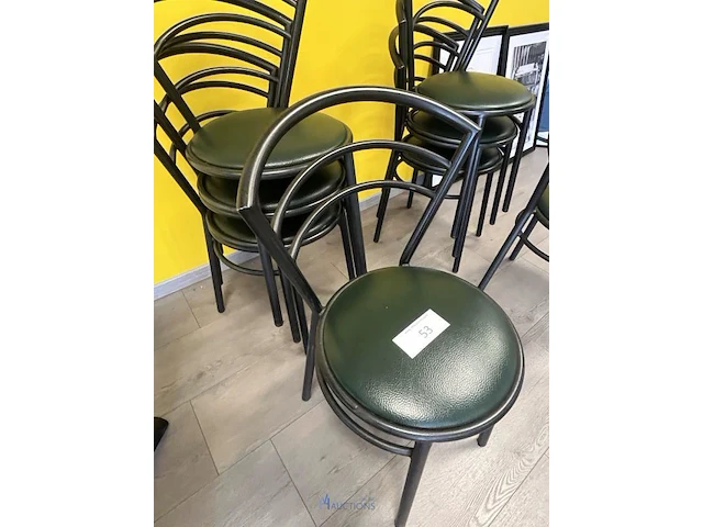4 metalen horecastoelen - afbeelding 4 van  4