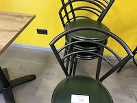 4 metalen horecastoelen - afbeelding 2 van  4
