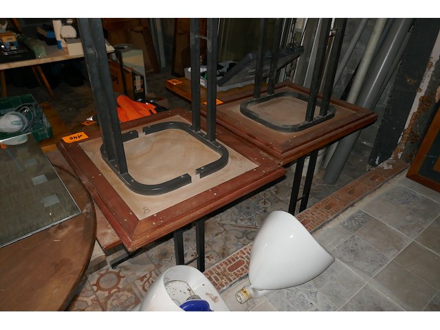 4 metalen horecatafels - afbeelding 1 van  4