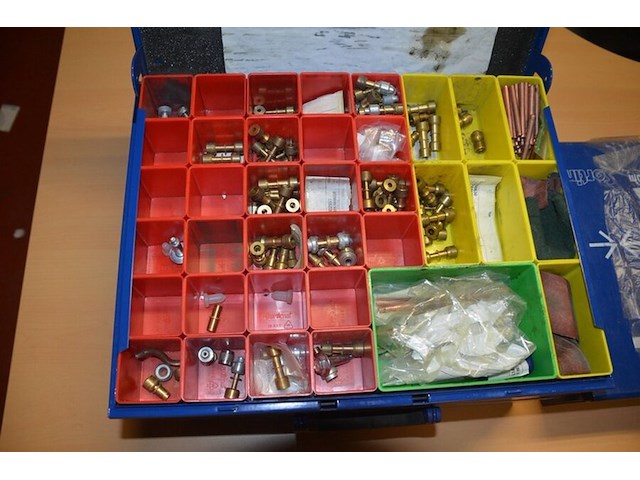 4 metalen koffers vulkan lokring met koppelstukken (b423) - afbeelding 4 van  9