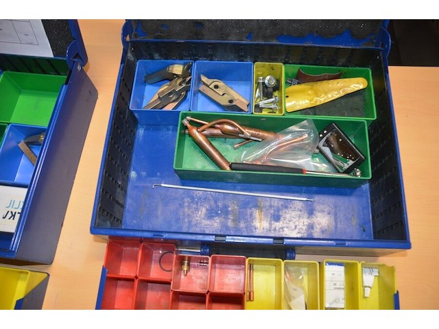 4 metalen koffers vulkan lokring met koppelstukken (b423) - afbeelding 9 van  9