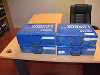 4 metalen koffers vulkan lokring met koppelstukken (b423) - afbeelding 1 van  9