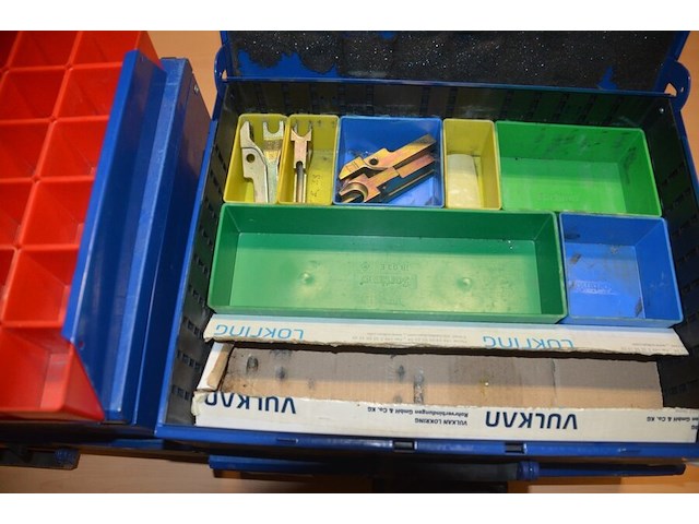 4 metalen koffers vulkan lokring met koppelstukken (b423) - afbeelding 4 van  9