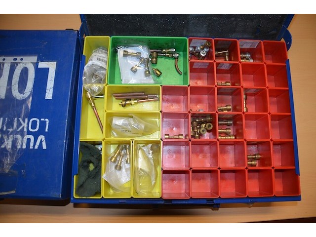 4 metalen koffers vulkan lokring met koppelstukken (b423) - afbeelding 8 van  10