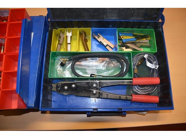 4 metalen koffers vulkan lokring met koppelstukken (b423) - afbeelding 9 van  10